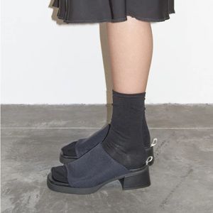 MIISTA Zooey black mules sandals size 41